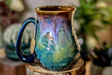 Load image into Gallery viewer, 04-C Electric Falls Barely Flared Notched Textured Mug, 13 oz.