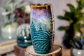 06-D Electric Wave Textured Cup, 12 oz
