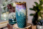 06-D Electric Wave Textured Cup, 12 oz