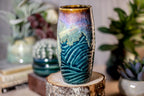 06-D Electric Wave Textured Cup, 12 oz