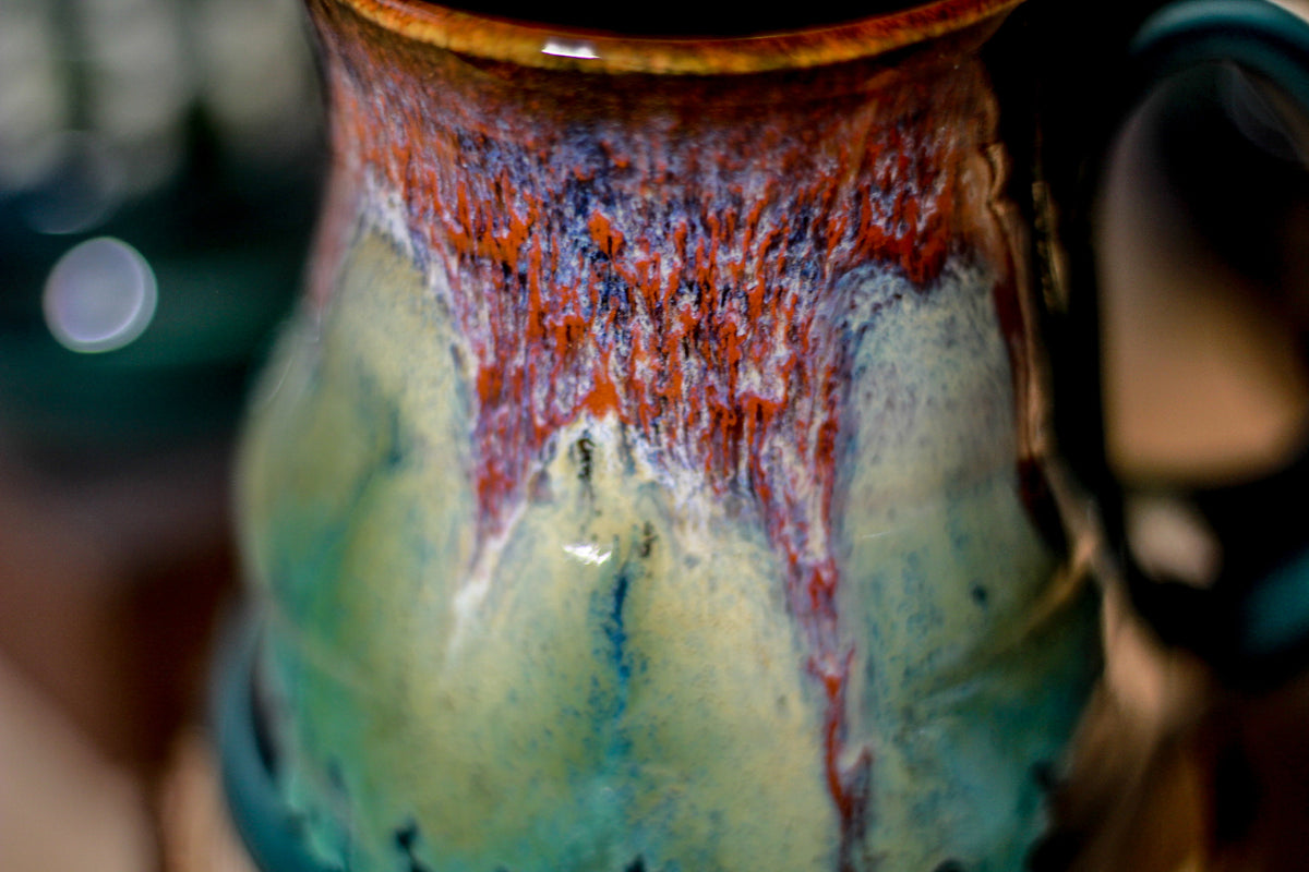 10-C Prototype Barely Flared Notched Textured Mug, 14 oz.