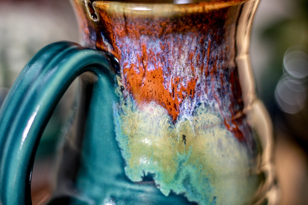 10-C Prototype Barely Flared Notched Textured Mug, 14 oz.