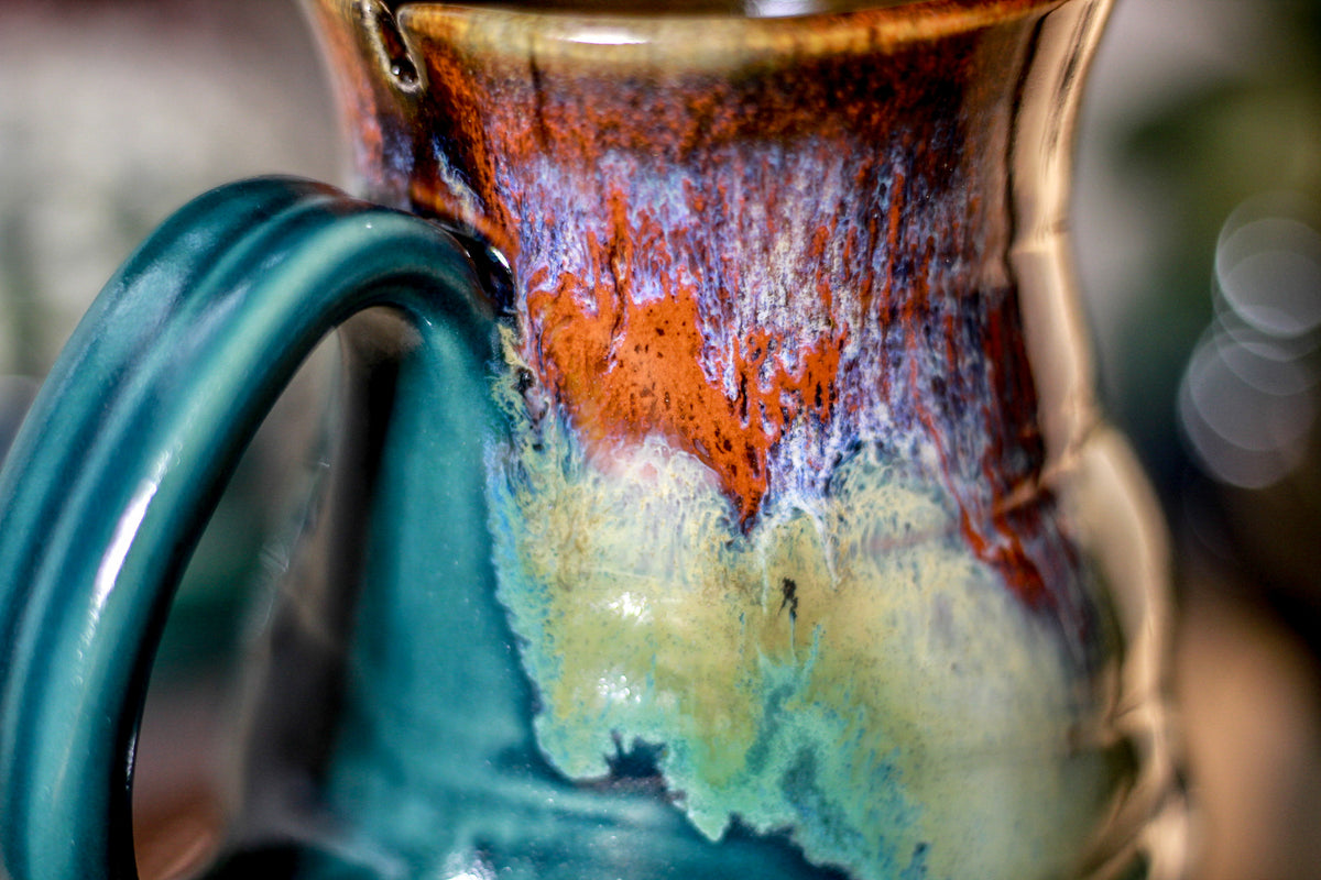 10-C Prototype Barely Flared Notched Textured Mug, 14 oz.