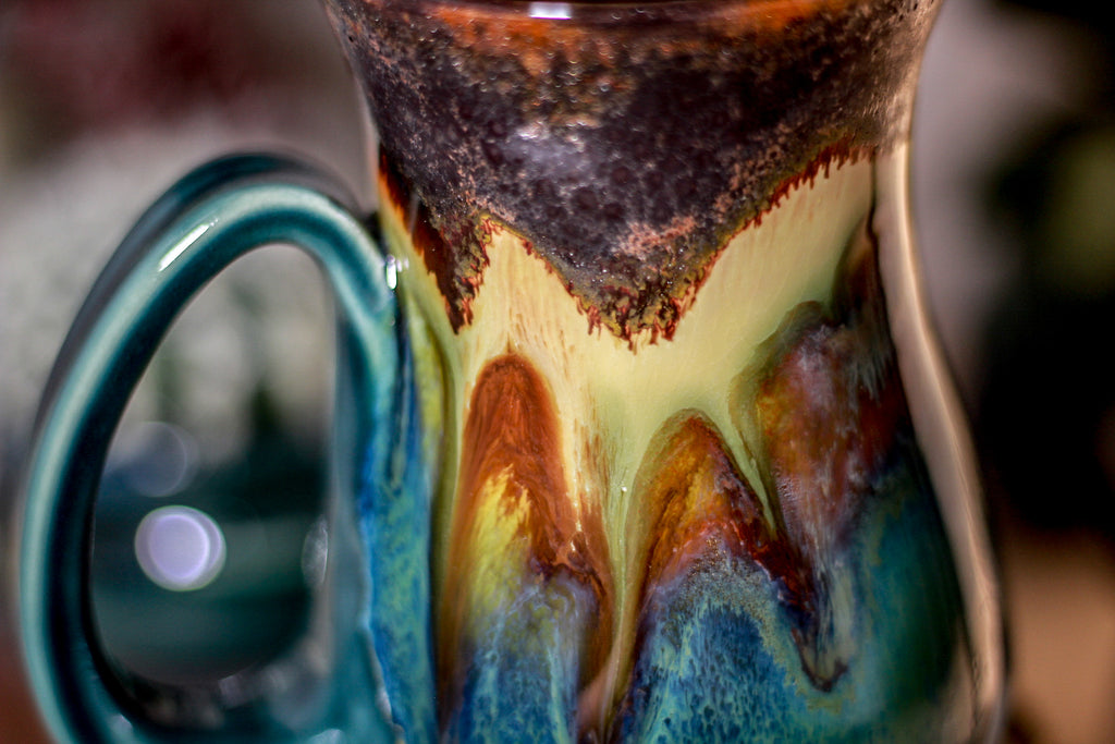 12-A PROTOTYPE Barely Flared Notched Textured Mug - ODDBALL, 15 oz. - 15% off