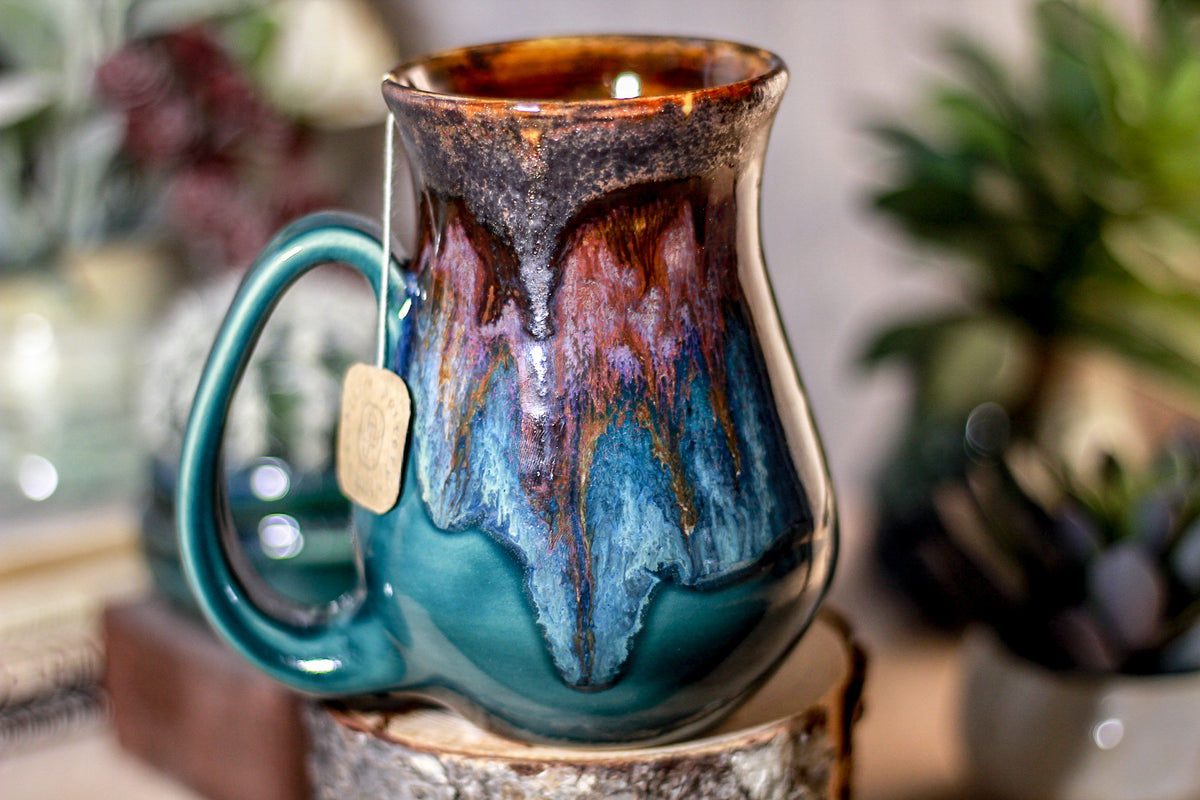 13-A PROTOTYPE Barely Flared Notched Textured Mug - ODDBALL, 17 oz. - 15% off