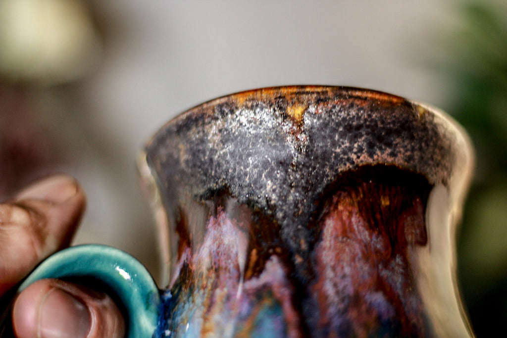13-A PROTOTYPE Barely Flared Notched Textured Mug - ODDBALL, 17 oz. - 15% off