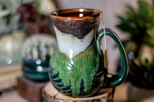 14-B Copper Agate Barely Flared Notched Textured Mug - ODDBALL, 14 oz. - 20% off