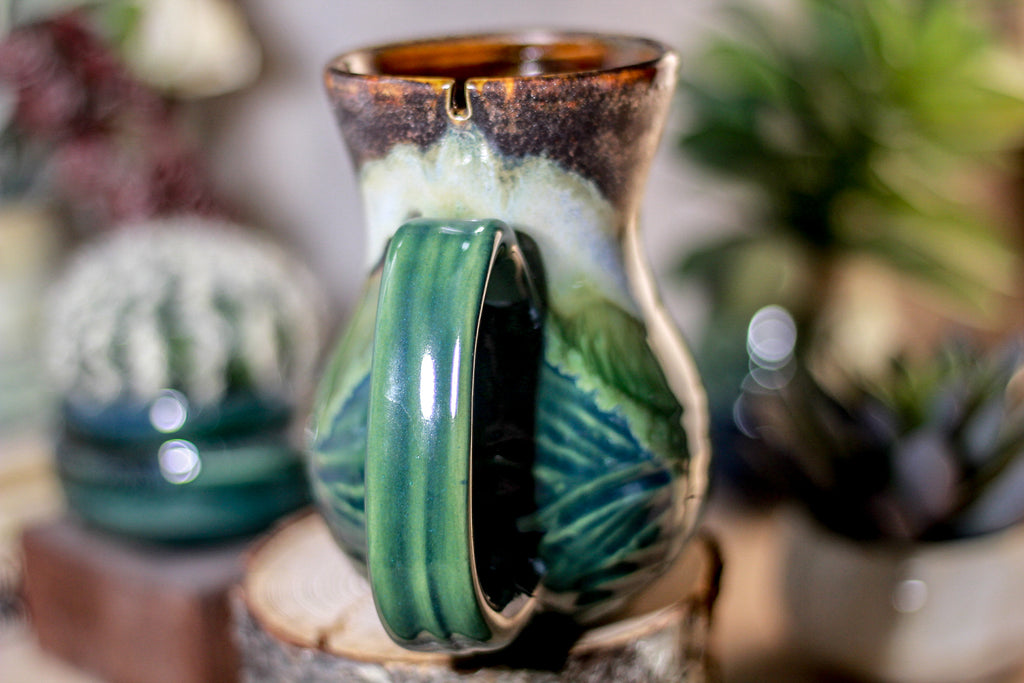 14-B Copper Agate Barely Flared Notched Textured Mug - ODDBALL, 14 oz. - 20% off