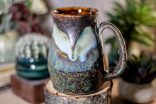Load image into Gallery viewer, 16-B Copper Agate Barely Flared Notched Stein Mug - ODDBALL MISFIT, 17 oz. - 15% off