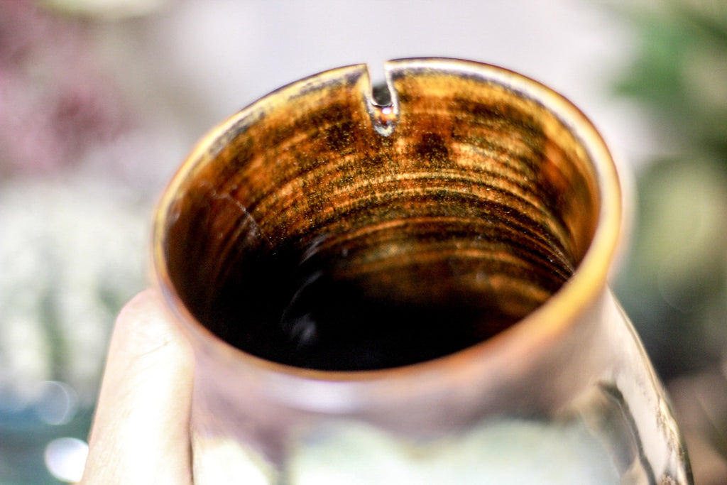 16-B Copper Agate Barely Flared Notched Stein Mug - ODDBALL MISFIT, 17 oz. - 15% off