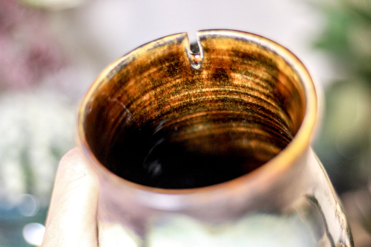 16-B Copper Agate Barely Flared Notched Stein Mug - ODDBALL MISFIT, 17 oz. - 15% off