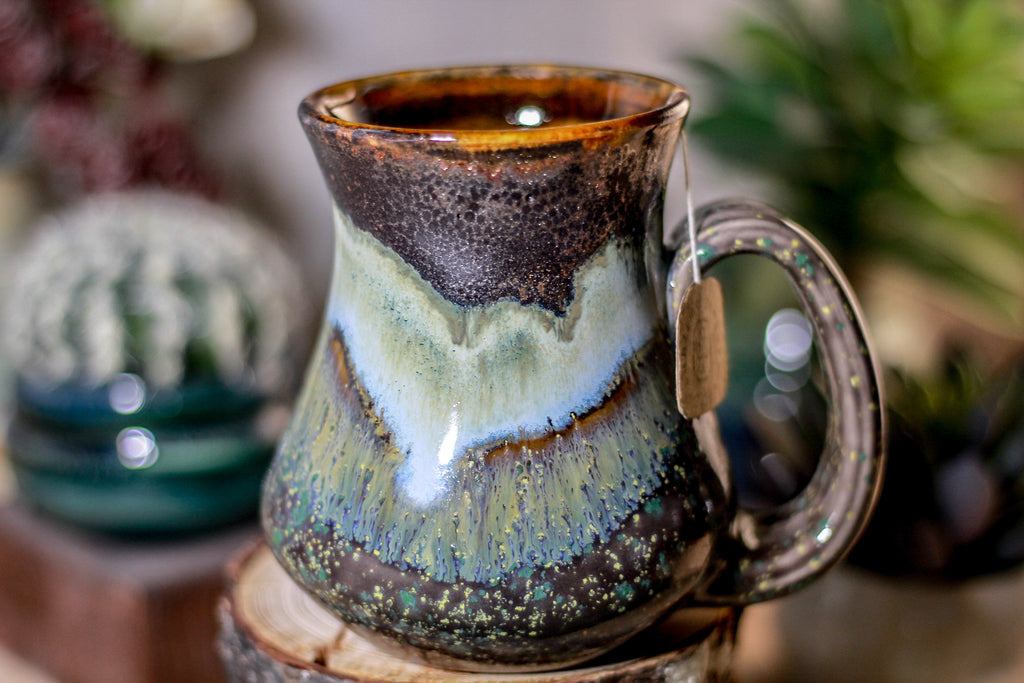 17-B Copper Agate Barely Flared Notched Mug - ODDBALL MISFIT, 14 oz. - 15% off