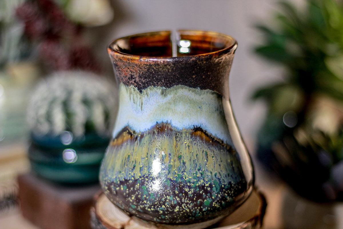 17-B Copper Agate Barely Flared Notched Mug - ODDBALL MISFIT, 14 oz. - 15% off