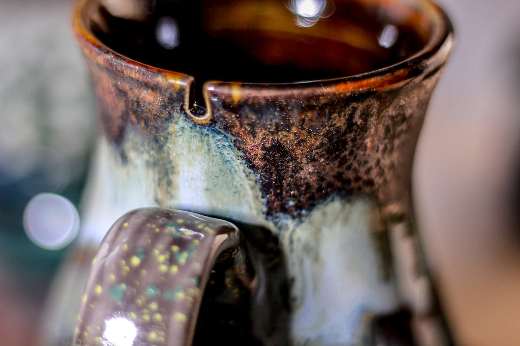17-B Copper Agate Barely Flared Notched Mug - ODDBALL MISFIT, 14 oz. - 15% off