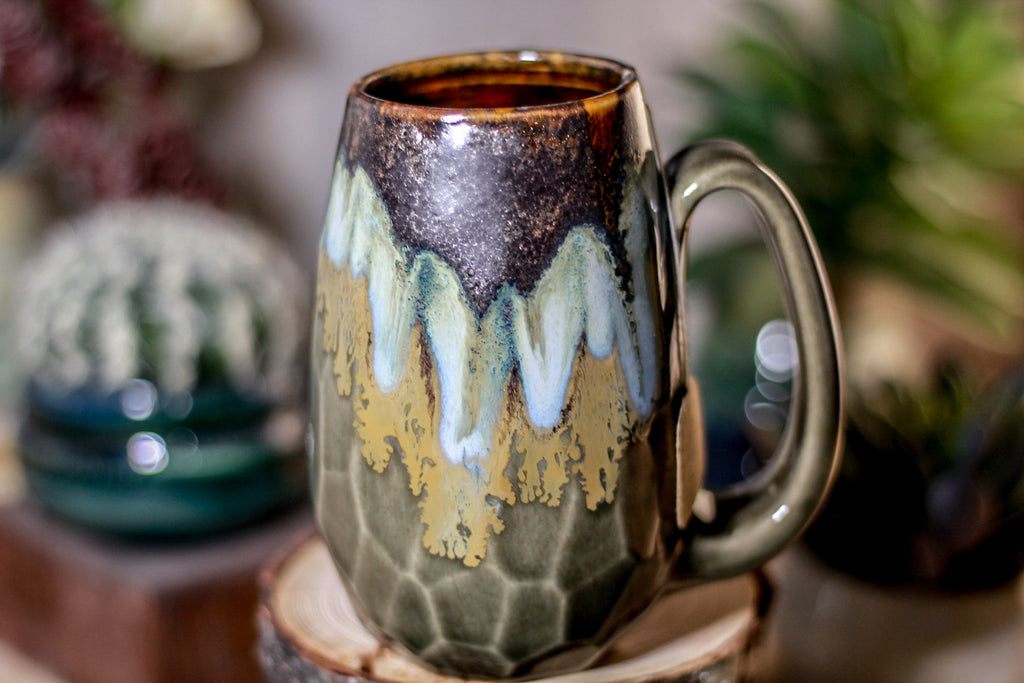 18-B Copper Agate Notched Crystal Mug - ODDBALL, 12 oz. - 10% off