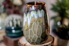 18-B Copper Agate Notched Crystal Mug - ODDBALL, 12 oz. - 10% off