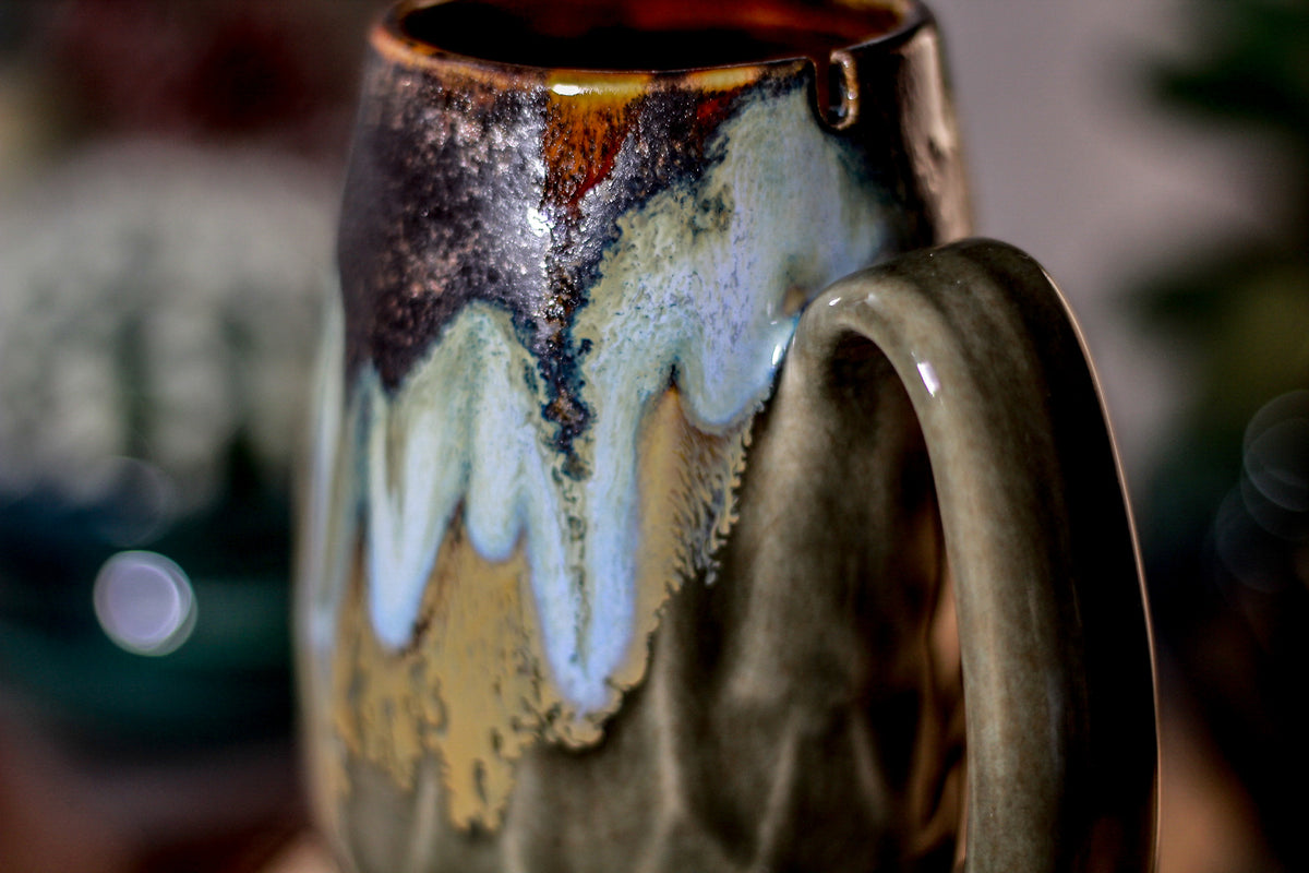 18-B Copper Agate Notched Crystal Mug - ODDBALL, 12 oz. - 10% off