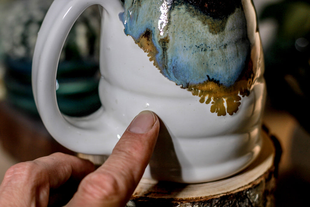 19-B Copper Agate Notched Stein Mug - ODDBALL MISFIT, 15 oz. - 20% off
