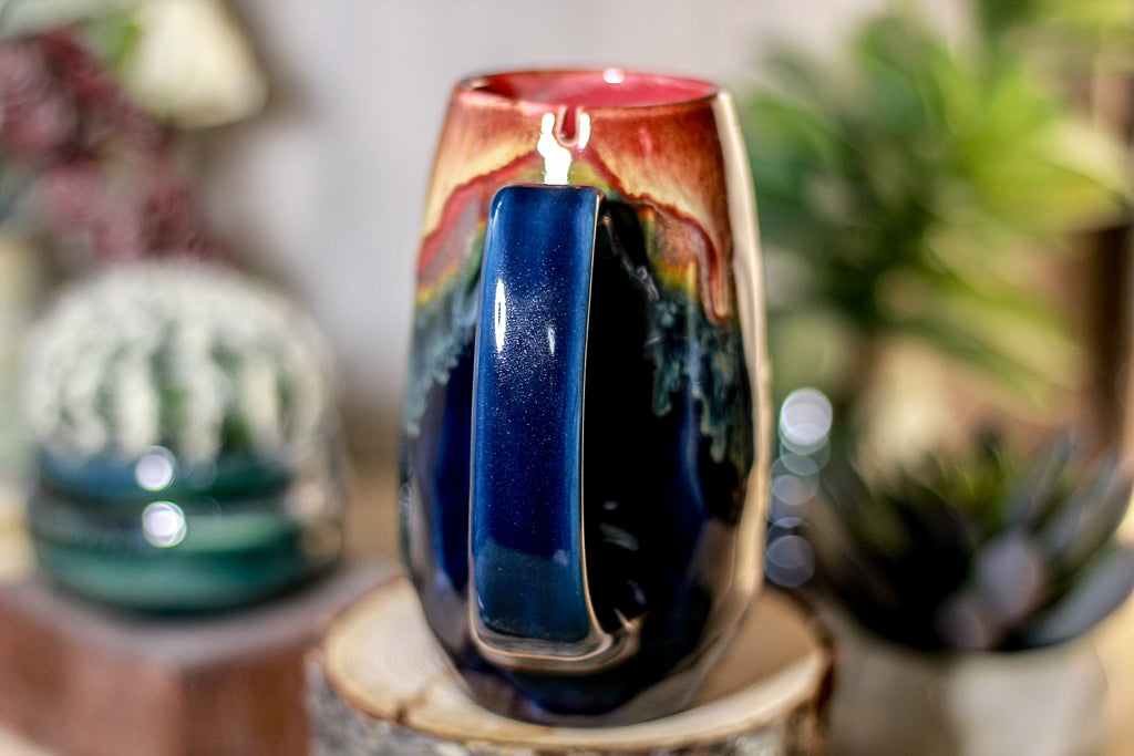 21-C Lava Falls Notched Crystal Mug, 12 oz
