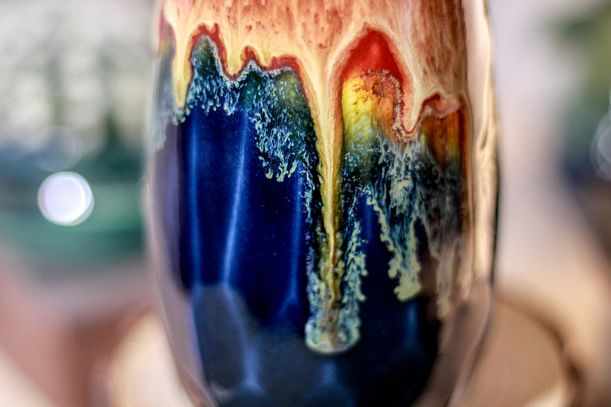 21-C Lava Falls Notched Crystal Mug, 12 oz