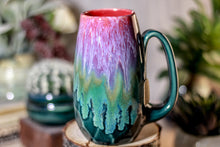 Load image into Gallery viewer, 28-C Flaming Phoenix Notched Crystal Mug - TOP SHELF, 15 oz.