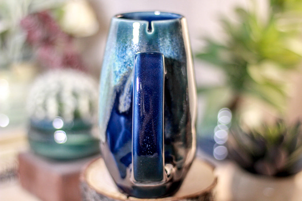 33-E Boreal Bliss Notched Crystal Mug, 13 oz.