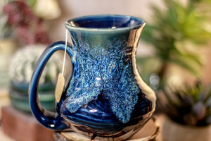 34-E Astral Wave Barely Flared Notched Textured Mug, 15 oz.