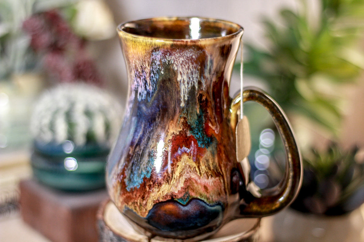 37-B Rainbow Grotto Flared Notched Mug - TOP SHELF, 17 oz