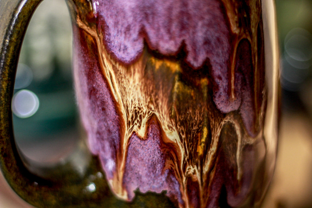 38-E Molten Beauty Notched Crystal Mug, 17 oz.