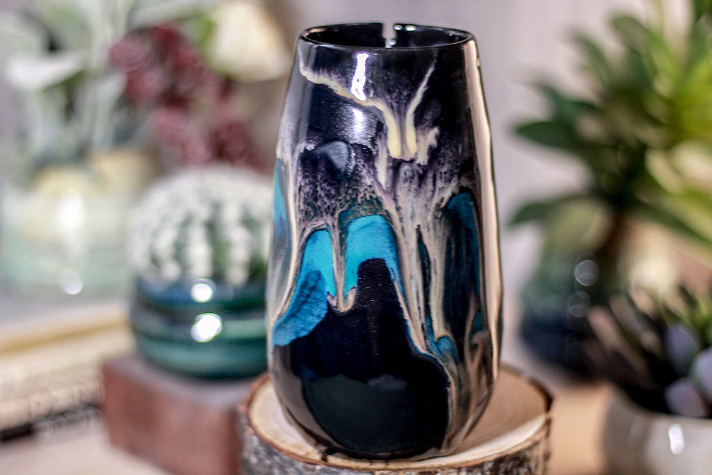 45-E Teal Grotto Notched Mug - TOP SHELF MISFIT, 15 oz