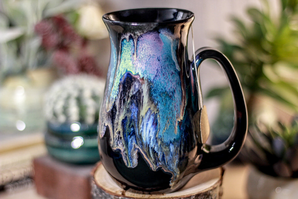 47-B Cosmic Grotto Barely Flared Notched Mug, 16 oz