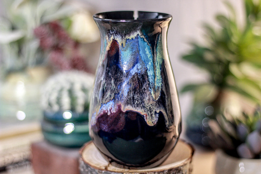 47-B Cosmic Grotto Barely Flared Notched Mug, 16 oz