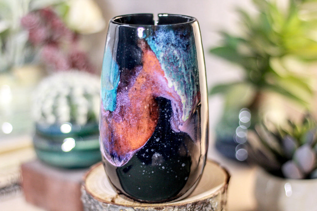 48-A Rainbow Stellar Notched Mug, 14 oz
