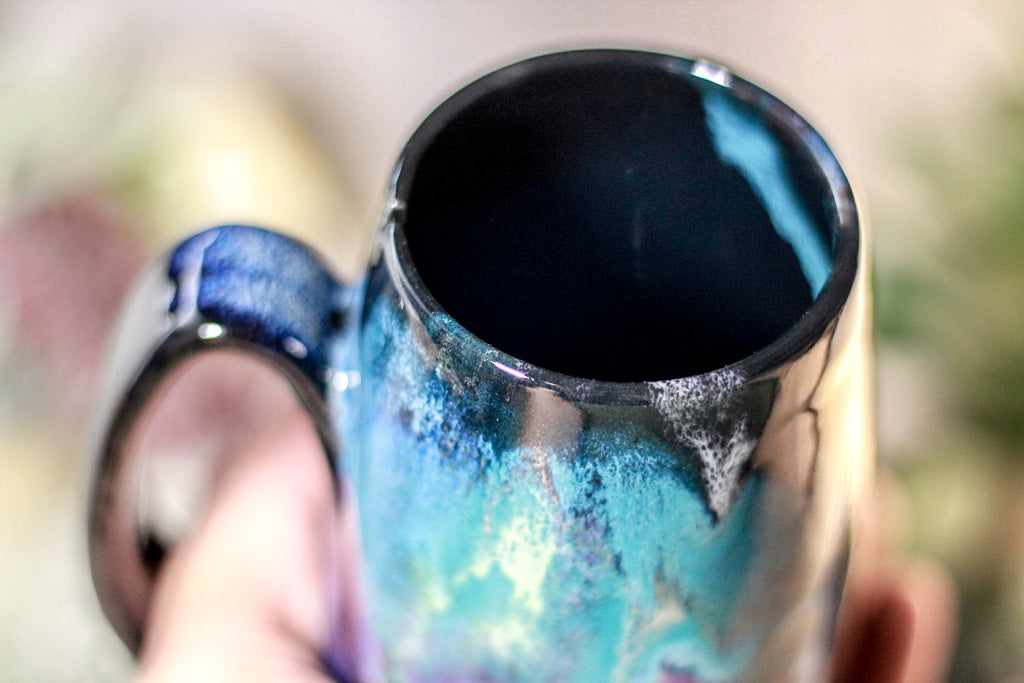 48-A Rainbow Stellar Notched Mug, 14 oz