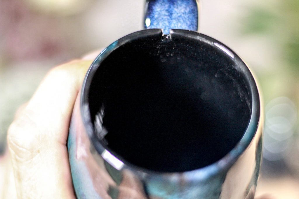 48-A Rainbow Stellar Notched Mug, 14 oz