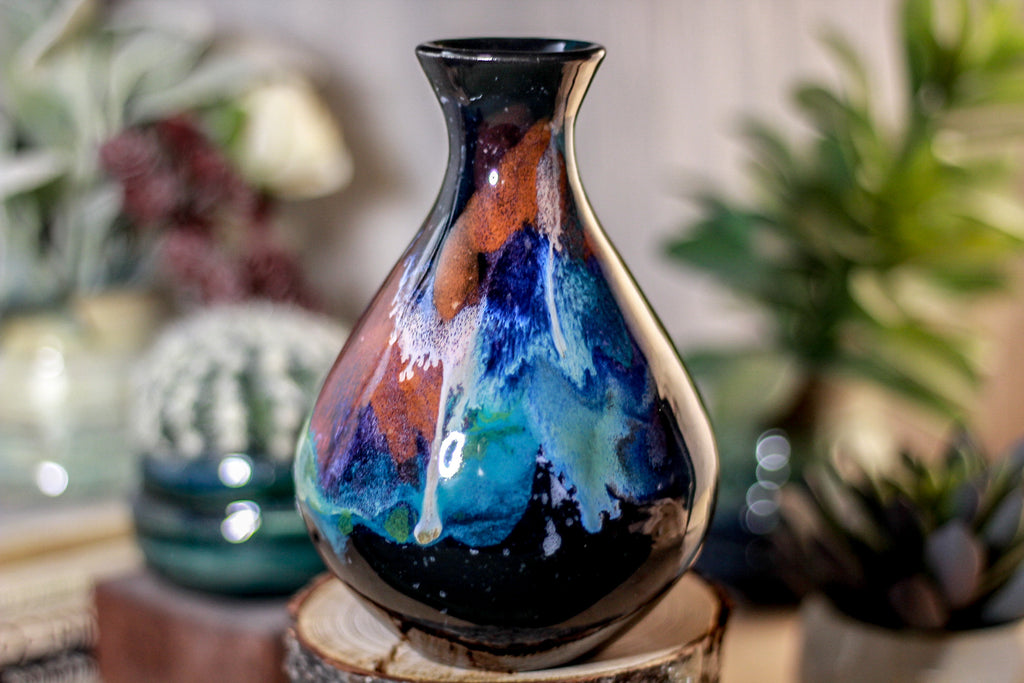 49-A Rainbow Stellar Vase, 16 oz