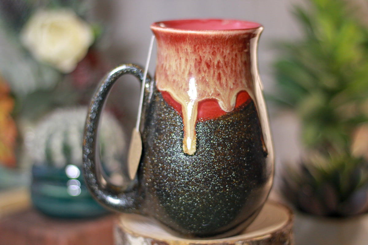 44-D Barely Flared Notched Mug - MISFIT, 15 oz. - 80% off - Not recommended as a drinking vessel.