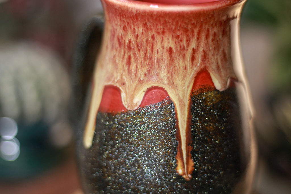 44-D Barely Flared Notched Mug - MISFIT, 15 oz. - 80% off - Not recommended as a drinking vessel.