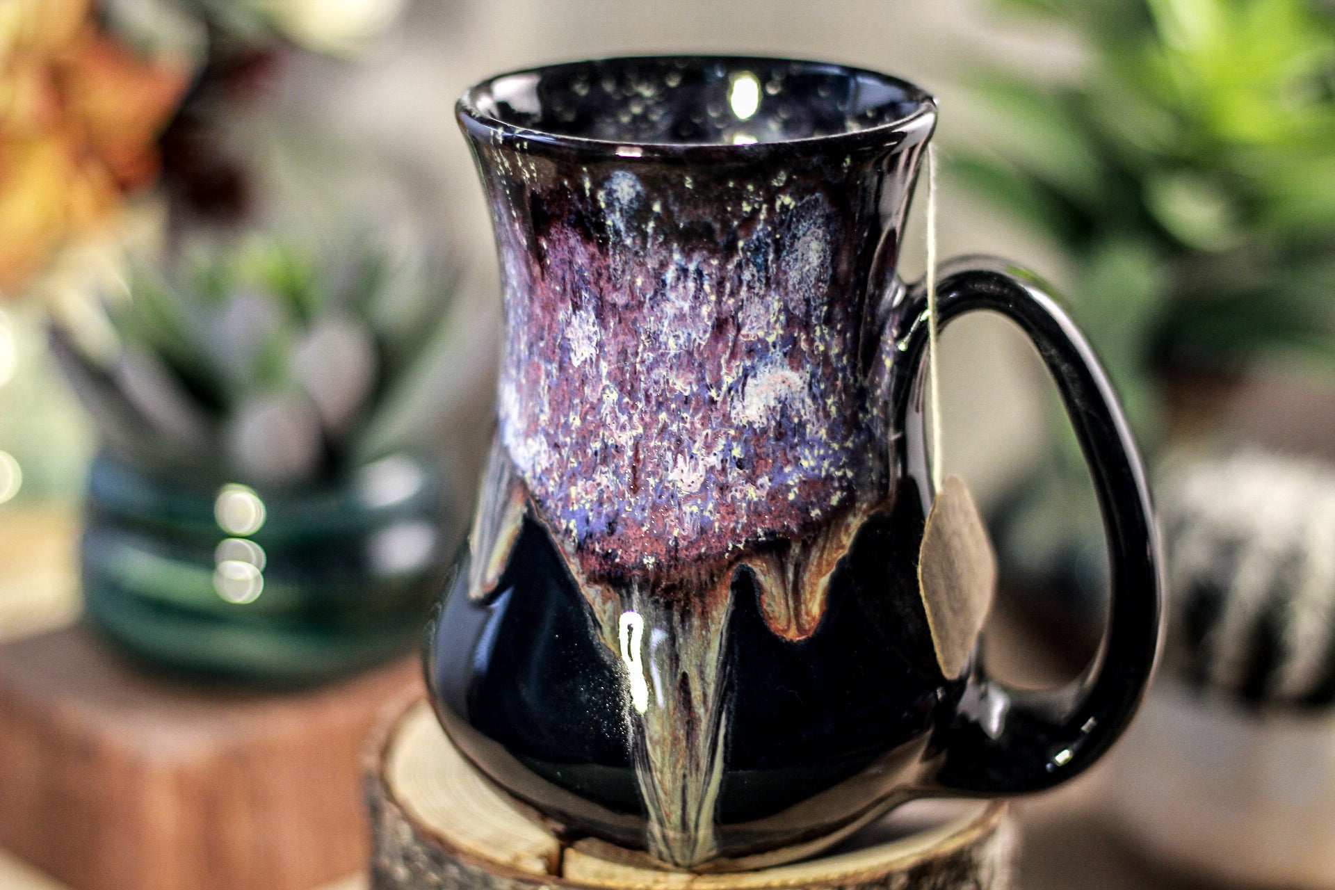 01-P Barely  Flared Notched Mug, 13 oz.