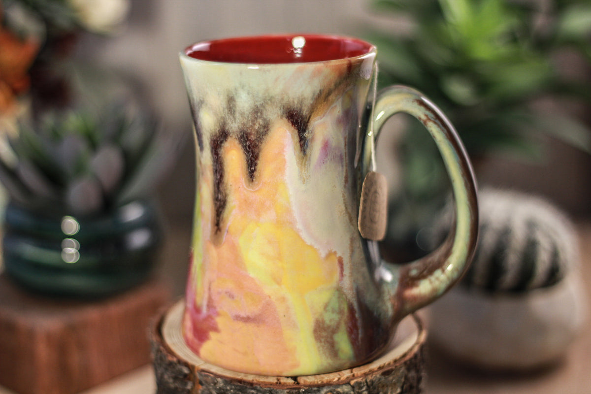 03-P Barely Flared Notched Mug, 13 oz.