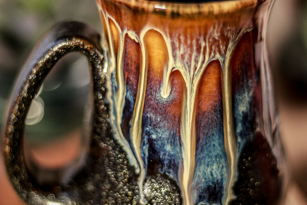01-D PROTOTYPE Electric Wave Barely Flared Mug - TOP SHELF MISFIT, 15 oz.