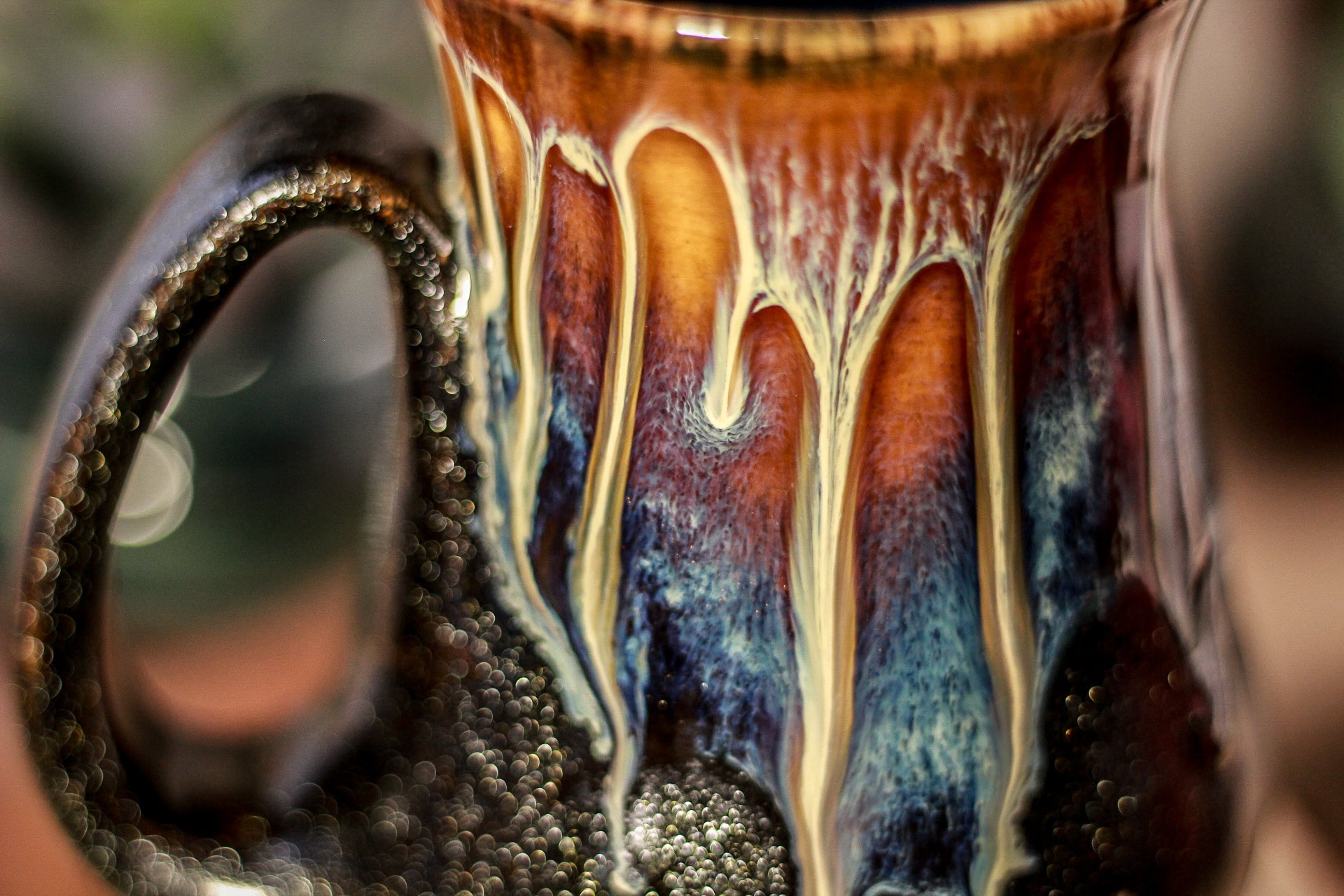 01-D PROTOTYPE Electric Wave Barely Flared Mug - TOP SHELF MISFIT, 15 oz.