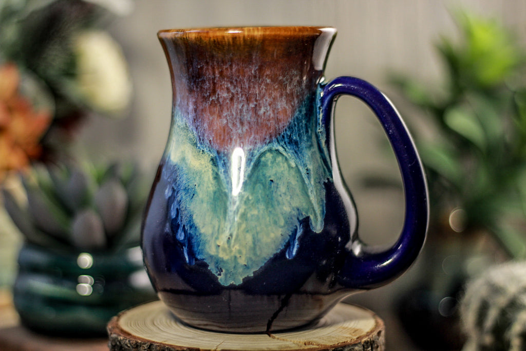 04-D Electric Wave Barely Flared Mug - TOP SHELF MISFIT, 16 oz.