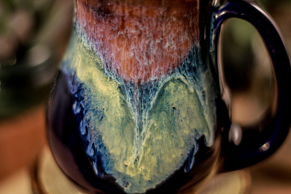 04-D Electric Wave Barely Flared Mug - TOP SHELF MISFIT, 16 oz.