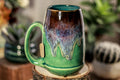 05-D Electric Wave Notched Acorn Mug, 14 oz