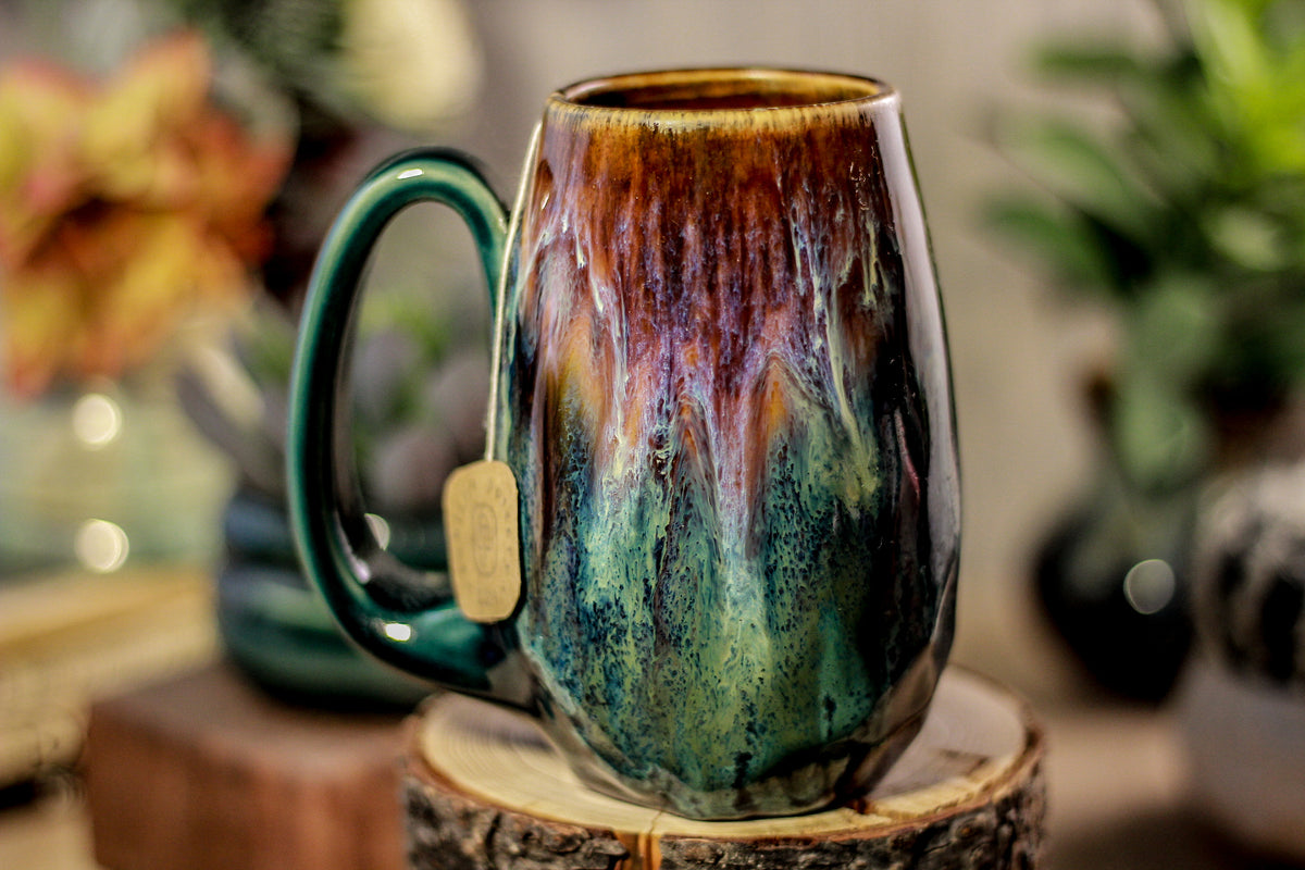 09-C Electric Falls Notched Crystal Mug - ODDBALL, 17 oz - 10% off