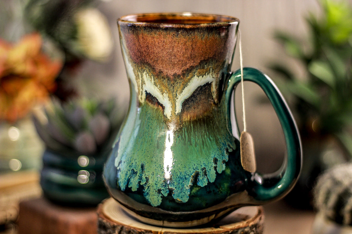 14-B Copper Agate Flared Notched Mug - TOP SHELF, 19 oz.