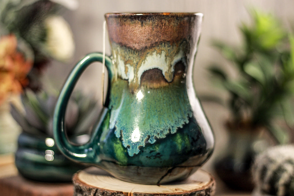 14-B Copper Agate Flared Notched Mug - TOP SHELF, 19 oz.