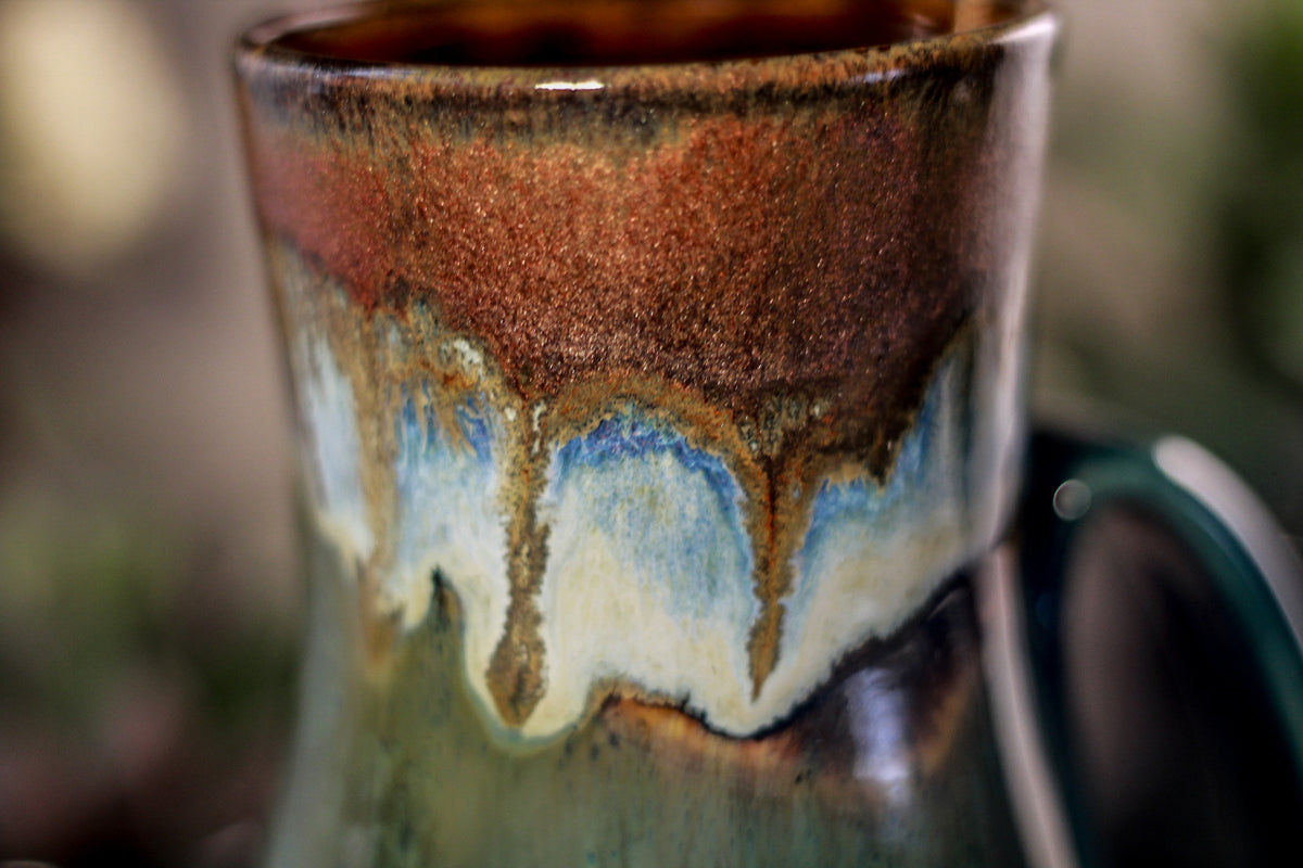 15-B Copper Agate Barely Flared Notched Mug - TOP SHELF MISFIT, 20 oz.
