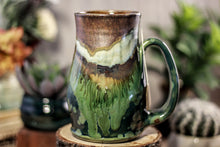 Load image into Gallery viewer, 16-B Copper Agate Barely Flared Notched Mug -  MISFIT, 17 oz. - 15% off